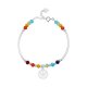 Rainbow smile bracelet with female