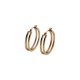 Circle circle titanium steel copper earrings female ins retro plain circle temperament French earrings