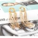 Vintage creative winding copper copper chain tassel earrings exaggerated long geometric metal chain earrings earrings female