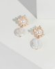 Gold Outer Pearl Detailing Drop Earrings