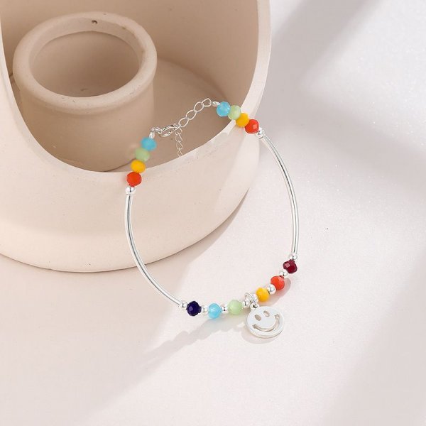 Rainbow smile bracelet with female