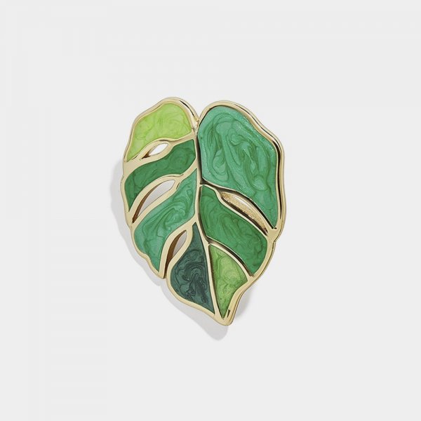 Garland drip leaf earrings