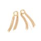 Vintage creative winding copper copper chain tassel earrings exaggerated long geometric metal chain earrings earrings female